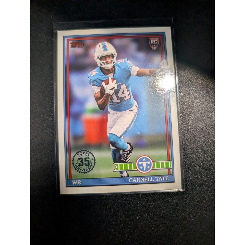 2024 Topps Carnell Tate Tennessee Titans RC 35th Anniversary 91TR-18 Rookie Card